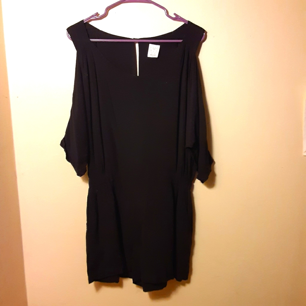 Ella Moss black cold shoulder romper medium - Picture 1 of 9